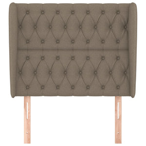 vidaXL Wingback Headboard Taupe 103x23x118/128 cm Fabric