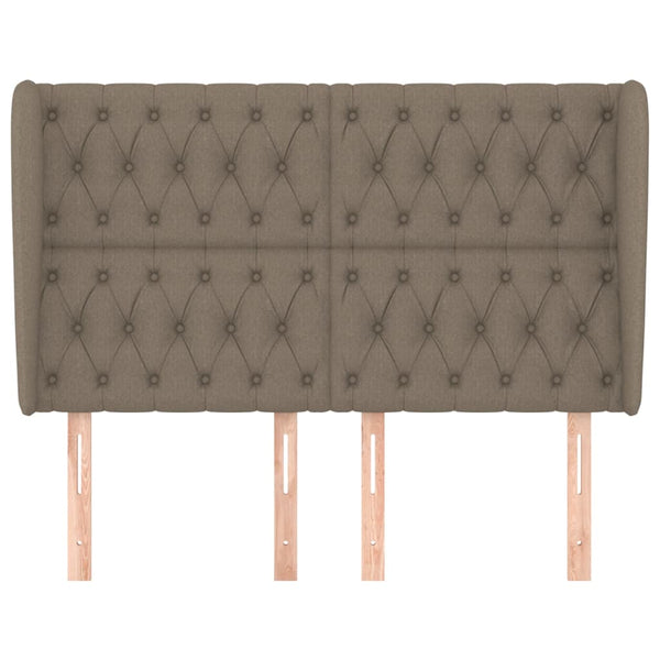 vidaXL Wingback Headboard Taupe 147x23x118/128 cm Fabric