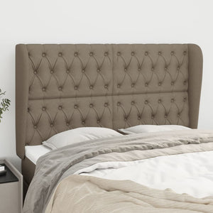 vidaXL Wingback Headboard Taupe 163x23x118/128 cm Fabric