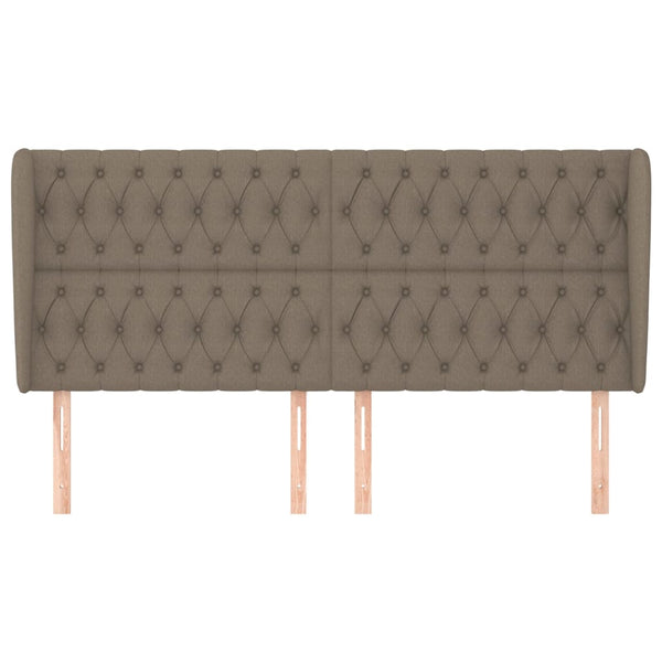 vidaXL Wingback Headboard Taupe 183x23x118/128 cm Fabric