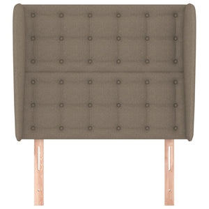 vidaXL Wingback Headboard Taupe 83x23x118/128 cm Fabric