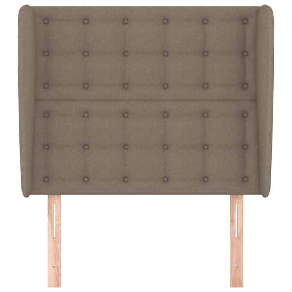 vidaXL Wingback Headboard Taupe 93x23x118/128 cm Fabric