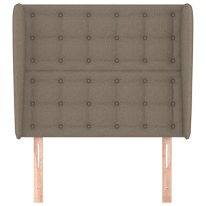 vidaXL Wingback Headboard Taupe 103x23x118/128 cm Fabric