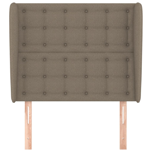 vidaXL Wingback Headboard Taupe 103x23x118/128 cm Fabric