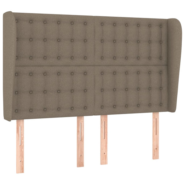 vidaXL Wingback Headboard Taupe 147x23x118/128 cm Fabric