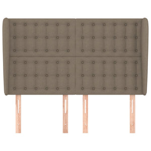vidaXL Wingback Headboard Taupe 147x23x118/128 cm Fabric