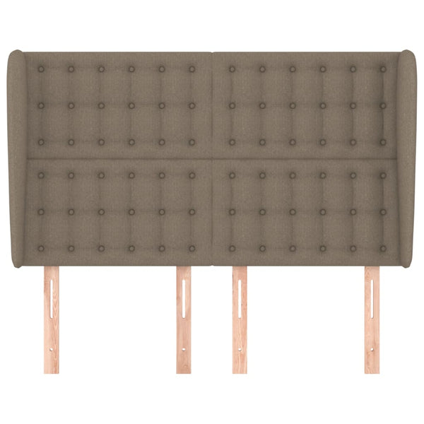 vidaXL Wingback Headboard Taupe 147x23x118/128 cm Fabric