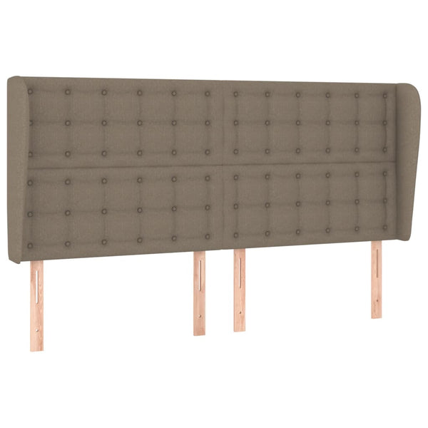 vidaXL Wingback Headboard Taupe 163x23x118/128 cm Fabric
