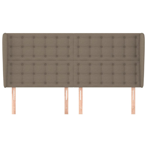 vidaXL Wingback Headboard Taupe 163x23x118/128 cm Fabric