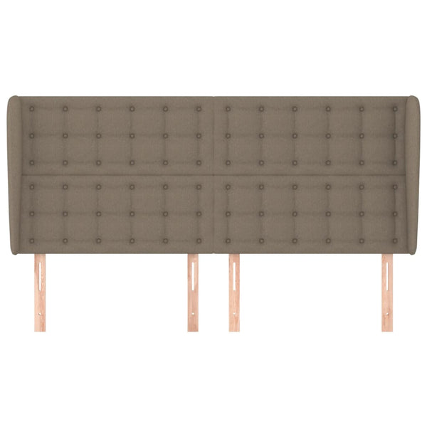 vidaXL Wingback Headboard Taupe 183x23x118/128 cm Fabric