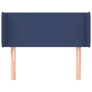 Kopfteil mit Ohren Blau 83x16x78/88 cm Stoff