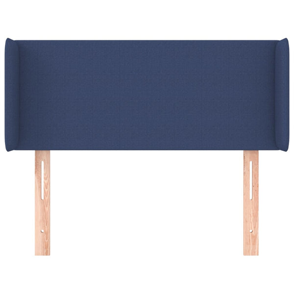 Kopfteil mit Ohren Blau 83x16x78/88 cm Stoff