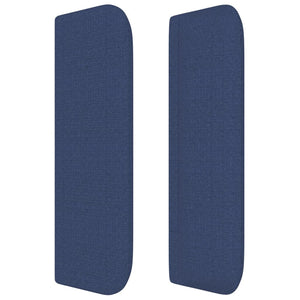 Kopfteil mit Ohren Blau 83x16x78/88 cm Stoff