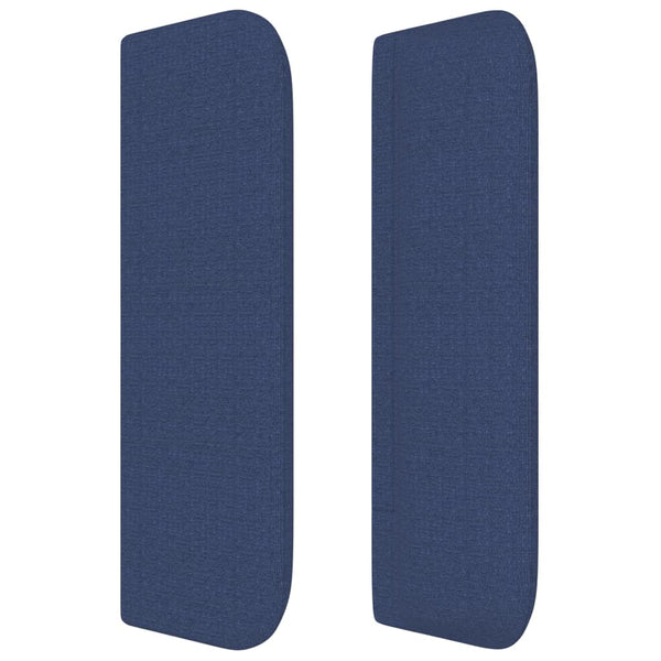Kopfteil mit Ohren Blau 83x16x78/88 cm Stoff