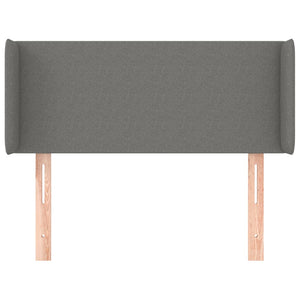 Kopfteil mit Ohren Dunkelgrau 93x16x78/88 cm Stoff