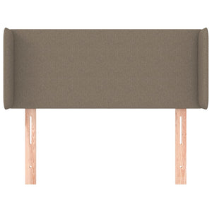 Kopfteil mit Ohren Taupe 93x16x78/88 cm Stoff