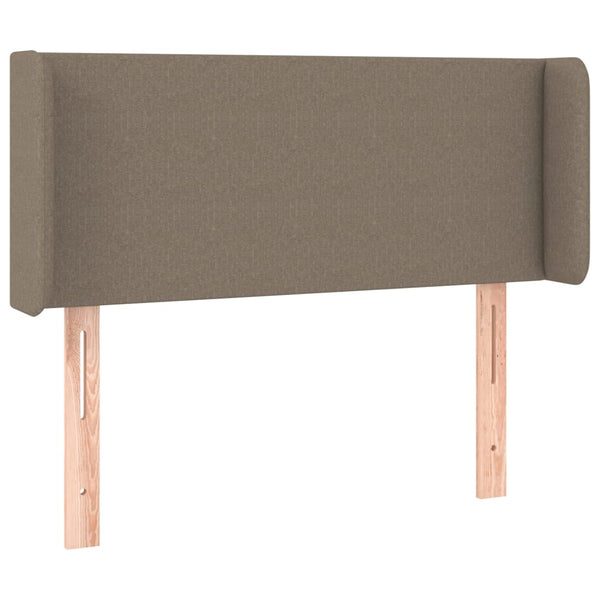 vidaXL Headboard with Wings Taupe 103x16x78/88 cm Fabric