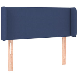 vidaXL Wingback Headboard Blue 103x16x78/88 cm Fabric