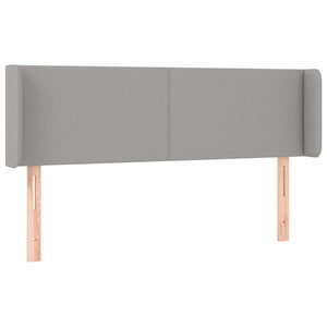 vidaXL Wingback Headboard Light Grey 147x16x78/88 cm Fabric