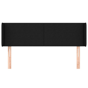 vidaXL Wingback Headboard Black 147x16x78/88 cm Fabric