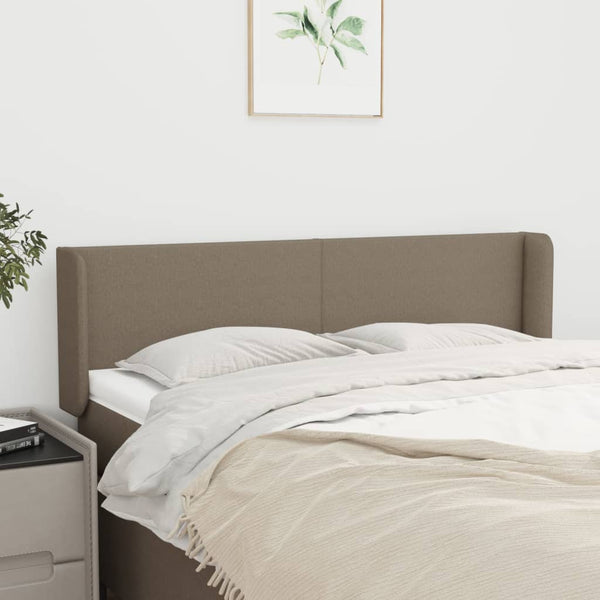 vidaXL Tufted Headboard Taupe 147x16x78/88 cm Fabric