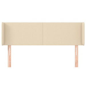 vidaXL Wingback Headboard Cream 147x16x78/88 cm Fabric