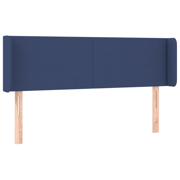 vidaXL Wingback Headboard Blue 147x16x78/88 cm Fabric