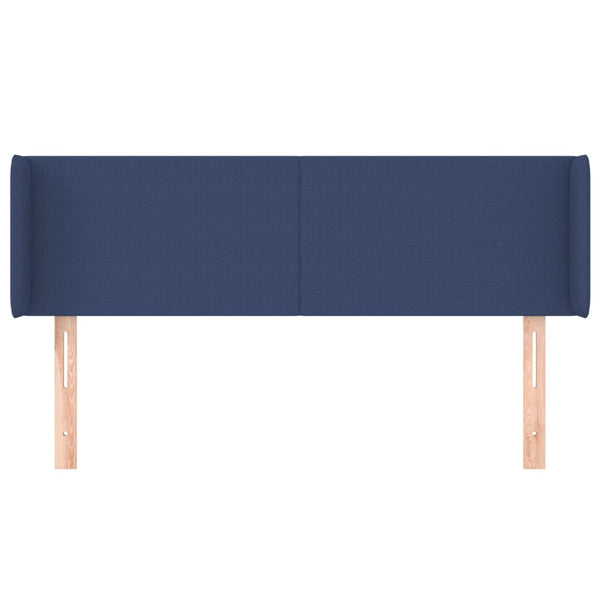 vidaXL Wingback Headboard Blue 147x16x78/88 cm Fabric