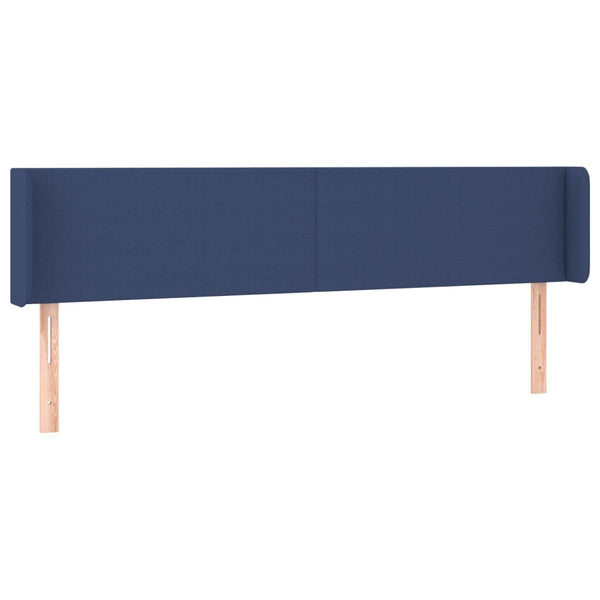 vidaXL Wingback Headboard Blue 163x16x78/88 cm Fabric