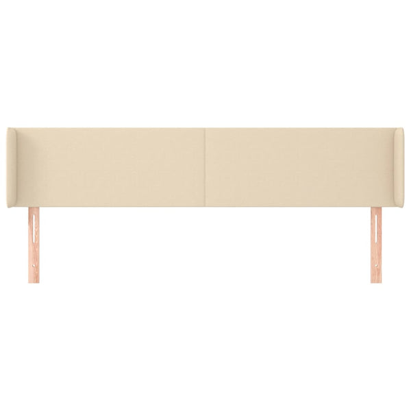 vidaXL Wingback Headboard Cream 183x16x78/88 cm Fabric