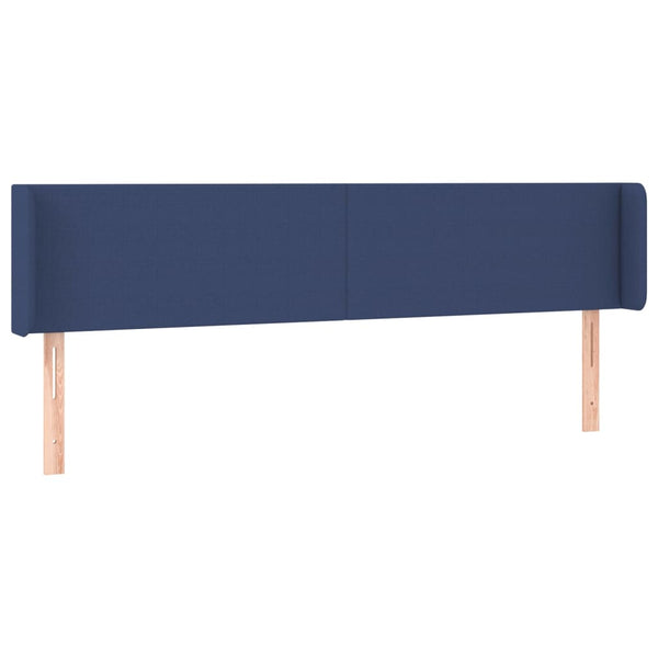 vidaXL Wingback Headboard Blue 183x16x78/88 cm Fabric