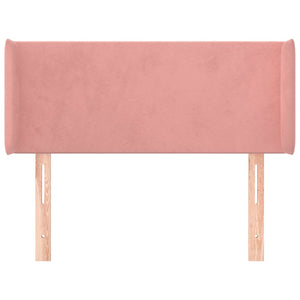 Kopfteil mit Ohren Rosa 83x16x78/88 cm Samt