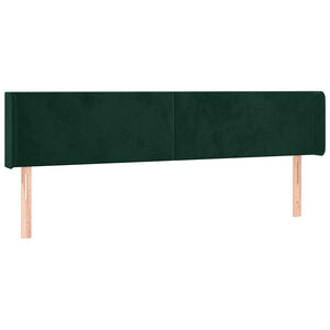 vidaXL Wingback Headboard Dark Green 183x16x78/88 cm Velvet