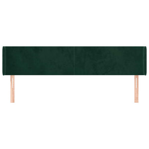 vidaXL Wingback Headboard Dark Green 183x16x78/88 cm Velvet
