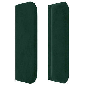 vidaXL Wingback Headboard Dark Green 183x16x78/88 cm Velvet