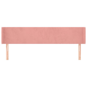 vidaXL Wingback Headboard Pink 183x16x78/88 cm Velvet