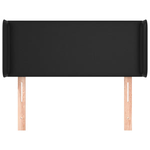 vidaXL Wingback Headboard Black 83x16x78/88 cm Faux Leather