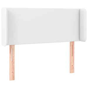 vidaXL Headboard with Wings White 83x16x78/88 cm Faux Leather