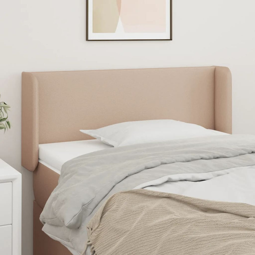 vidaXL Headboard with Wings Cappuccino Brown 83x16x78/88 cm Faux Leather