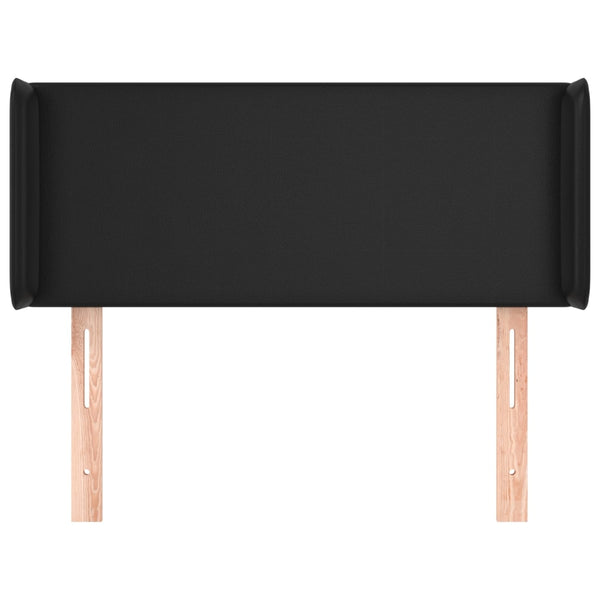 vidaXL Wingback Headboard Black 93x16x78/88 cm Faux Leather