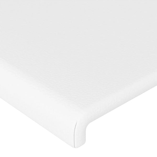 vidaXL Headboard with Wings White 93x16x78/88 cm Faux Leather
