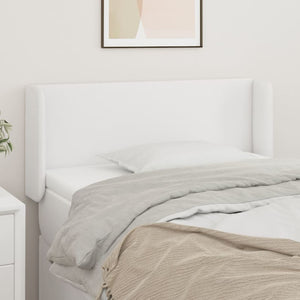 vidaXL Headboard with Wings White 93x16x78/88 cm Faux Leather