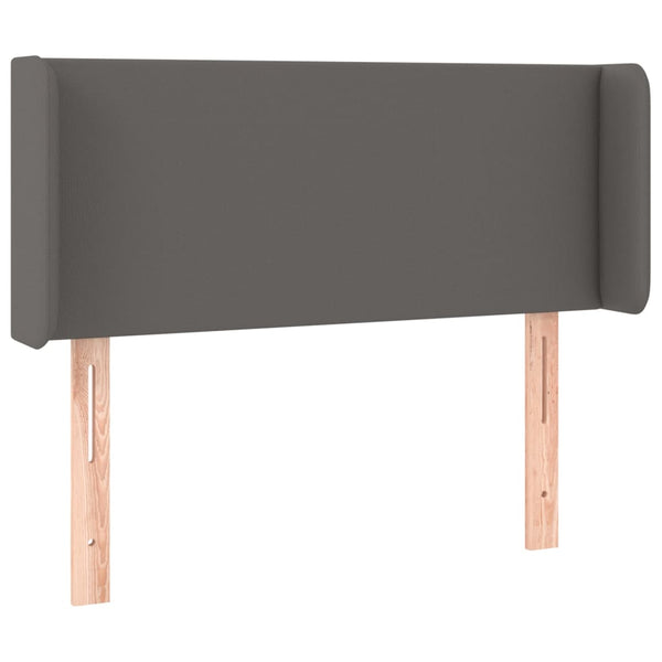 vidaXL Wingback Headboard Grey 93x16x78/88 cm Faux Leather
