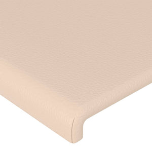 vidaXL Headboard with Wings Cappuccino Brown 103x16x78/88 cm Faux Leather