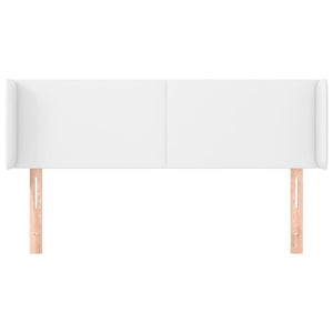 vidaXL Wingback Headboard White 147x16x78/88 cm Faux Leather