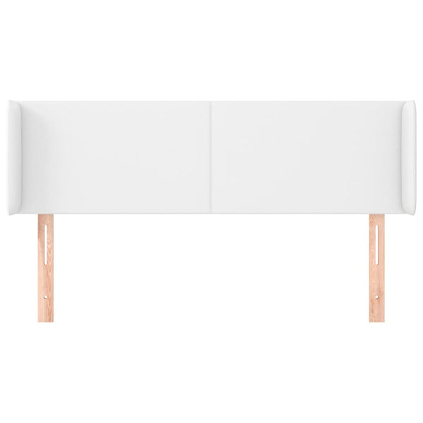 vidaXL Wingback Headboard White 147x16x78/88 cm Faux Leather