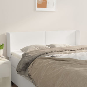 vidaXL Wingback Headboard White 147x16x78/88 cm Faux Leather