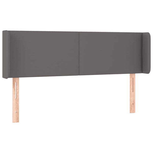 vidaXL Wingback Headboard Grey 147x16x78/88 cm Faux Leather