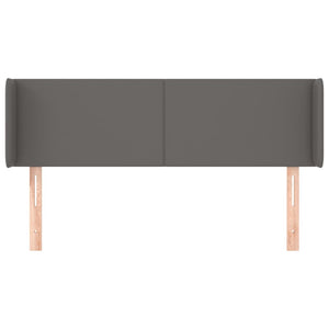 vidaXL Wingback Headboard Grey 147x16x78/88 cm Faux Leather