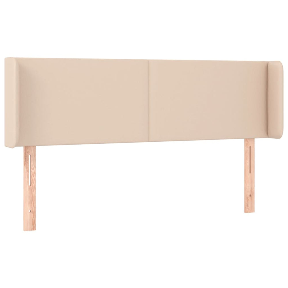 vidaXL Headboard with Wings Cappuccino Brown 147x16x78/88 cm Faux Leather